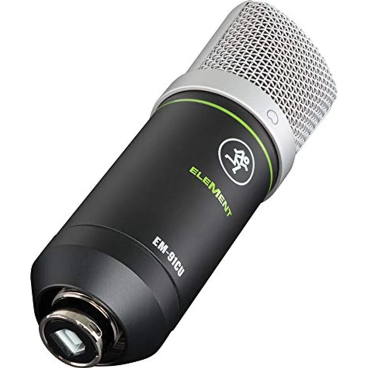 Mackie EM-91CU+ USB Kondensator Mikrofon (24-Bit/96kHz,) mit Mikrofonspinne, Schwarz – Bild 4