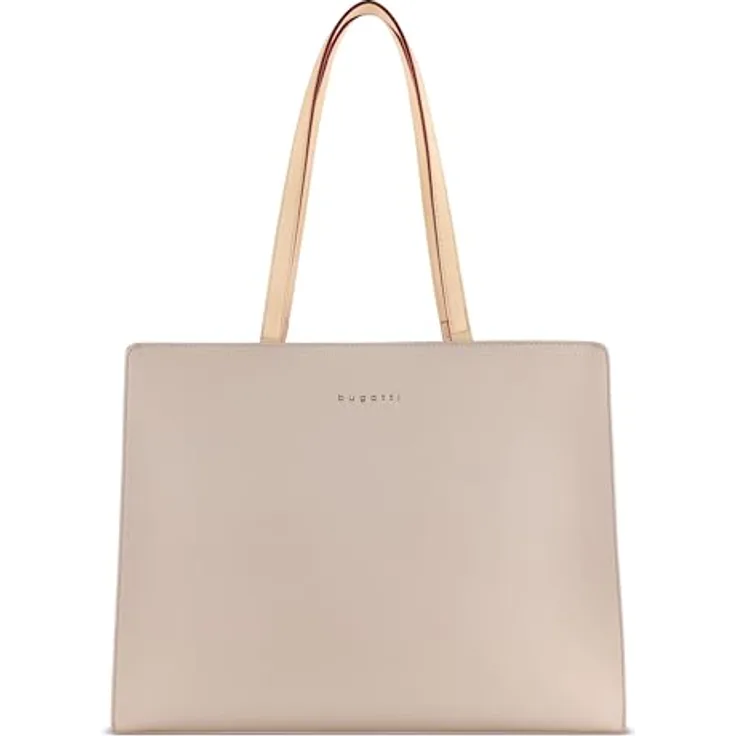 bugatti Ella Business System Bag, elegante Aktentasche mit herausnehmbarem 13-Zoll-Laptopfach, Organizer und in Beige