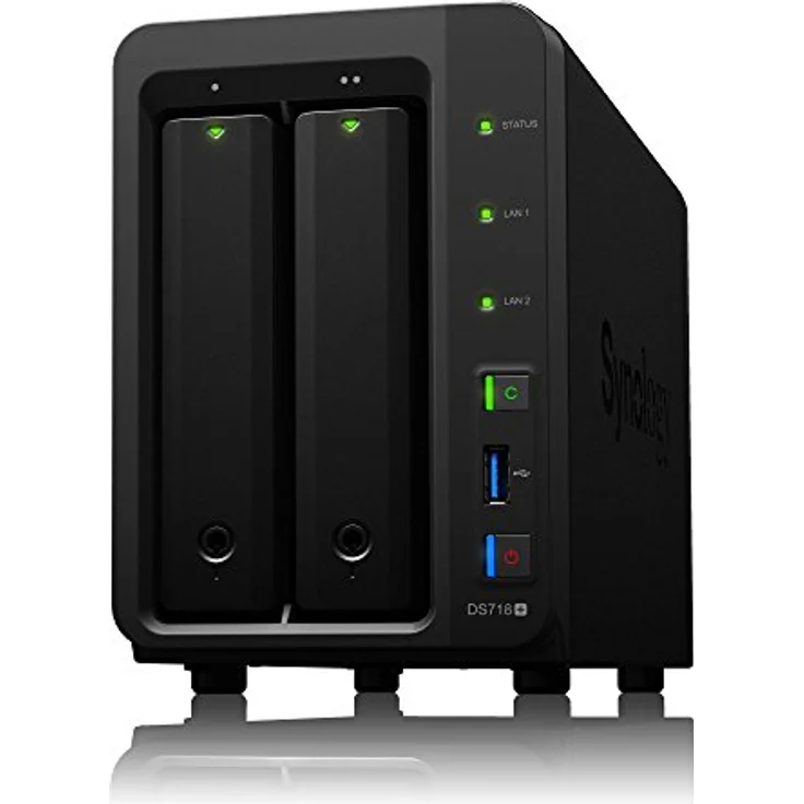 Synology DS718+ 2 Bay Desktop NAS Gehäuse – Bild 2