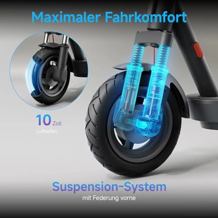 Xiaomi E-Scooter 5 mit Strassenzulassung (DE) - Elektro Scooter mit 350W Motor, 10" Luftreifen & bis zu 60km Reichweite – Bild 4