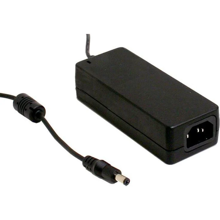 MeanWell GST40A, Power Adapter Desktop-Netzteil C14, 40W, 7.5V, Schwarz, energiesparend mit LED-Anzeige und Schutzfunktionen