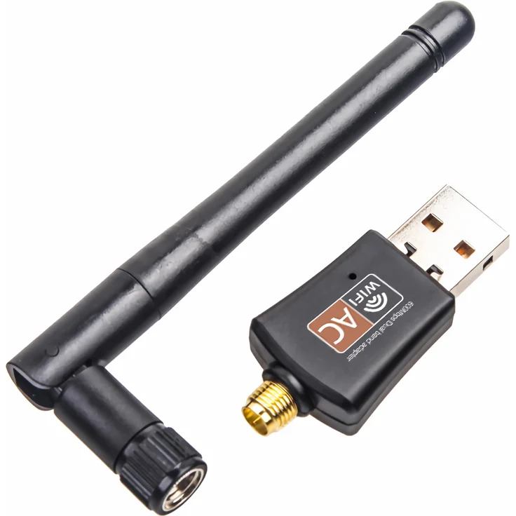 Bolwins C25C USB 2.0 WLAN Adapter, 600 Mbit/s, 802.11 b/g/n, hohe Reichweite bis 300m, schwarz