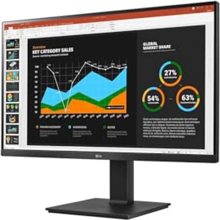 LG 27BQ75QB-B, 27" IPS Monitor, 2560 x 1440 QHD, 75Hz, USB Type-C™, ergonomisch verstellbar, mit integrierten Lautsprechern – Bild 2