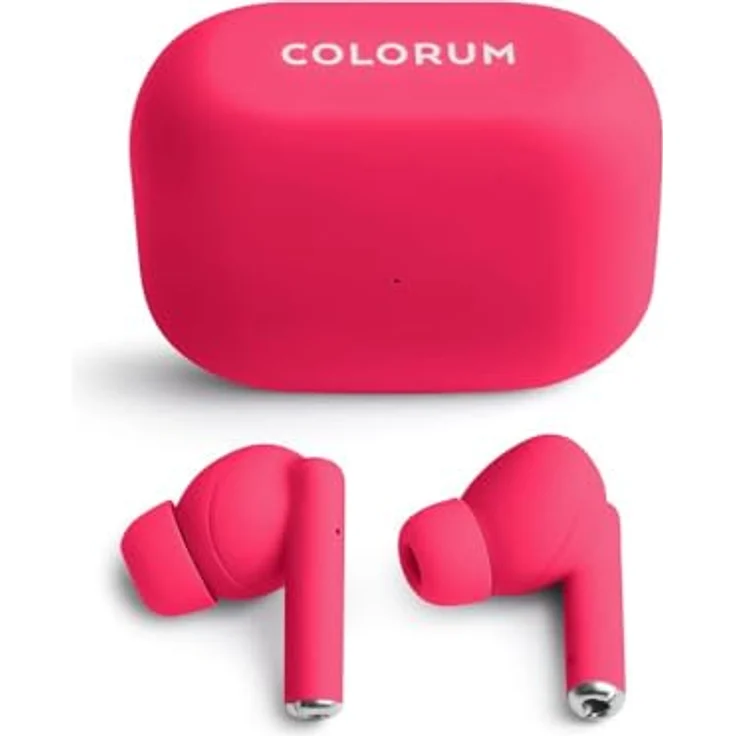 Forever COLORUM TWS Bluetooth Kopfhörer CTWS-02, kabellos mit 5 Std. Wiedergabezeit, Bluetooth 5.3, rot – Bild 2