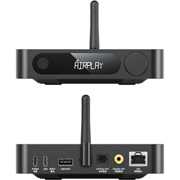 FiiO SR11 - Streaming Musik Reveiver WiFi/LAN, unterstützt bis zu 768kHz/32bit, DSD256, LCD Display, Fernbedienung – Bild 2