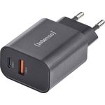 Intenso W30AC, 30 W Adapter mit USB-A und USB-C, schwarz