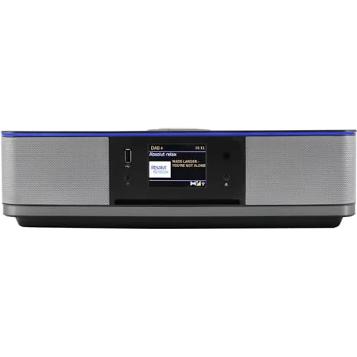 Soundmaster Highline ICD2023SW Stereoanlage Internetradio WLAN 2,4/5 GHz LED Ambientebeleuchung DAB+ Bluetooth CD-Player USB MP3 APP Farbdisplay Wecker – Bild 3