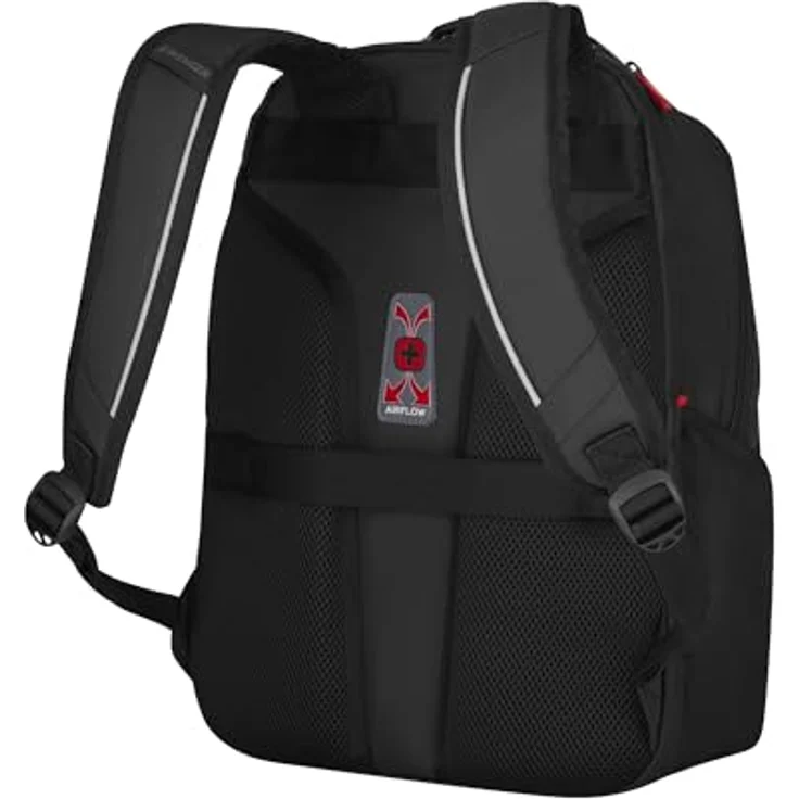 WENGER Altair Laptop-Rucksack mit Tabletfach, Notebook bis 15,6 Zoll, Tablet bis 10 Zoll, 22 l, Damen Herren, Büro Business Uni, Schwarz – Bild 3