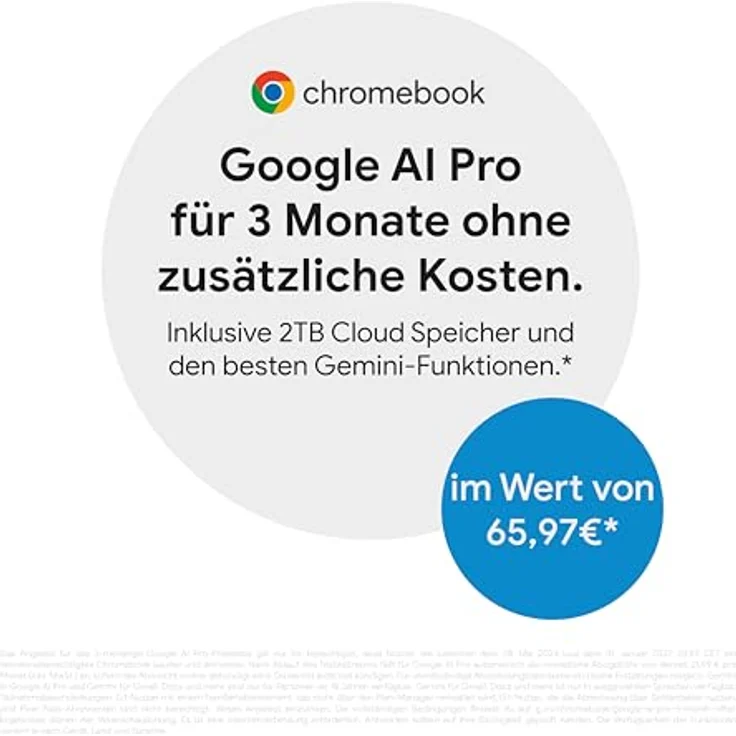 ASUS Chromebook CX14 CX1405CTA, 14" FHD Display, Intel N150, 4GB RAM, 128GB eMMC, ChromeOS, QWERTZ, Quiet Blue – Bild 4