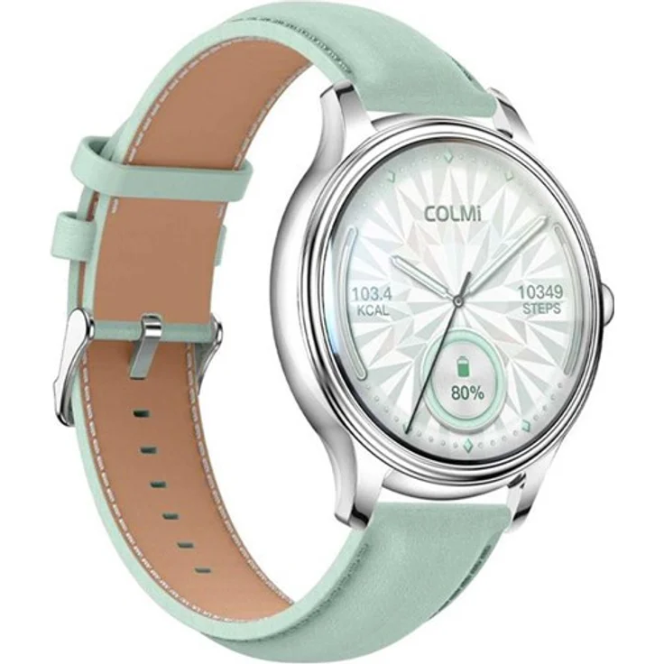 Colmi L28 Smart Watch - Green, 1.32 Zoll AMOLED Display, 24/7 Herzfrequenz- und SpO2-Monitoring, über 100 Sportmodi, Bluetooth 5.2, wasserfest
