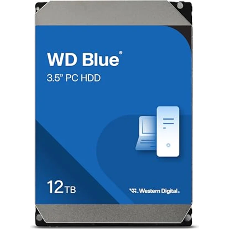 WD Blue 12TB SATA 6Gb/s HDD, interne Festplatte mit 7200 U/min und 512 MB Cache – Bild 2