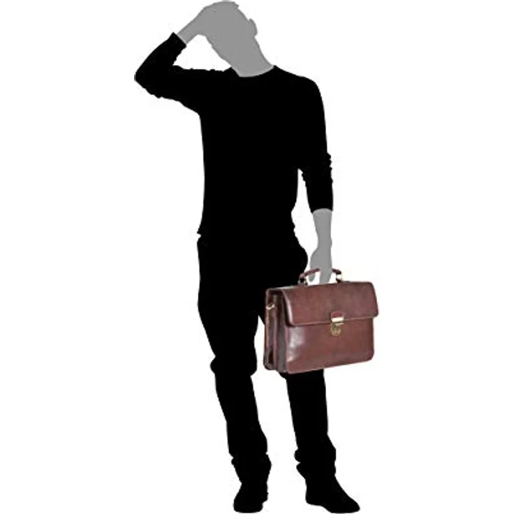 Picard Aktentasche Toscana, Laptoptasche aus 100% Rindsleder, Schwarz, 27 x 37 x 10 cm, 10 L Volumen – Bild 6