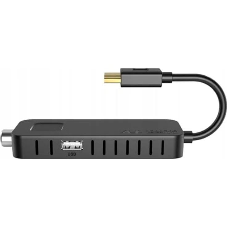LTC Mini DVB-T2 HD Stick Receiver, H.265 HEVC Decoder mit Full HD 1080p, 2-in-1, lernfähige Fernbedienung, PVR Aufnahme, USB, HDMI, Infrarot-Sensor, Schwarz – Bild 9