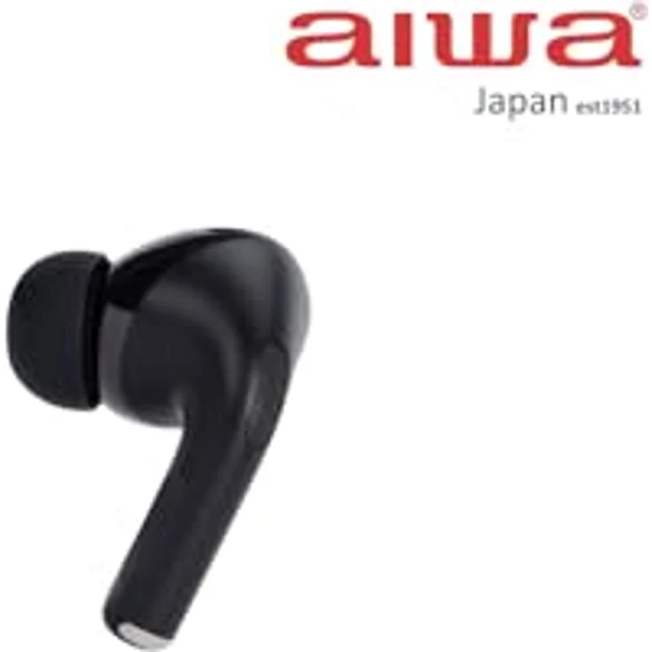 Aiwa EBTW-350TN, Kabellose Kopfhörer mit Ladebox, Schwarz – Bild 2