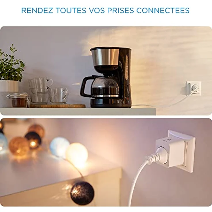 WiZ Smart Plug, Smarte Steckdose mit Smartphone- und Sprachsteuerung, Zeitplanung, Frankreich-Version – Bild 8