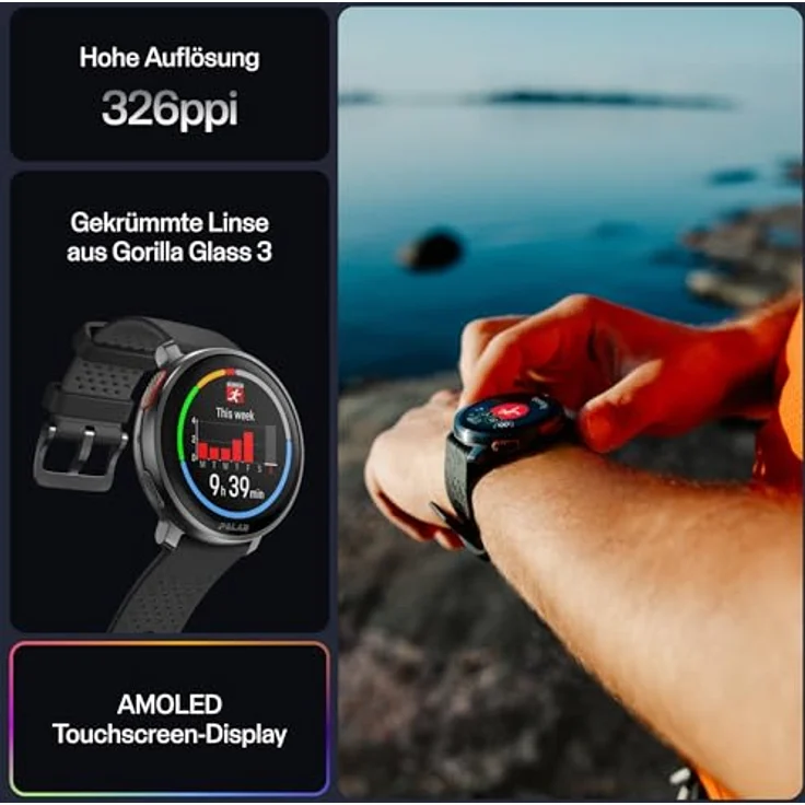 Polar Vantage V3 mit Herzfrequenzsensor H10, Sportuhr mit GPS, Herzfrequenz-Messgerät und Längere Akkulaufzeit, Sportuhr mit Smartwatch-Funktionen für Männer und Frauen, Offline-Karten, Laufuhr – Bild 3