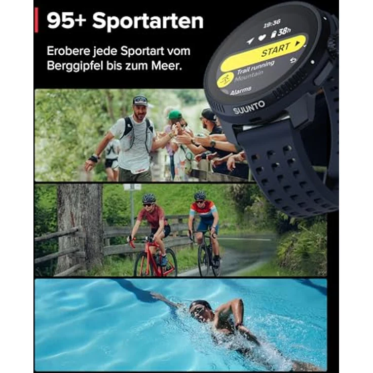 Suunto Race (49 mm, Edelstahl, One Size) Sportuhr + Smartwatch, Ultimative Leistungsuhr für Rennen und Training – Bild 8