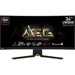 MSI MEG 342CDE QD OLED 34 Zoll 1800R Curved Gaming Monitor, 3440 x 1440 (UWQHD), 175 Hz, 0,03ms, AMD FreeSync Premium Pro, QD OLED, 21:9 Ultrawide, HDR True Black 400, SpectrumBar, Schwarz