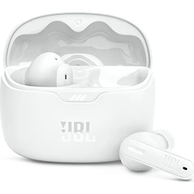 JBL Tune Beam – Wasserresistente, True-Wireless In-Ear-Kopfhörer mit Noise-Cancelling in Weiß – Mit bis zu 48 h Musikwiedergabe – Bild 5