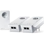 devolo Magic 2 WiFi 6 Multiroom Kit, WLAN Powerline Adapter -bis zu 2.400 Mbit/s, Mesh WLAN Steckdose, 4X Gigabit LAN, Access Point, dLAN 2.0, weiß