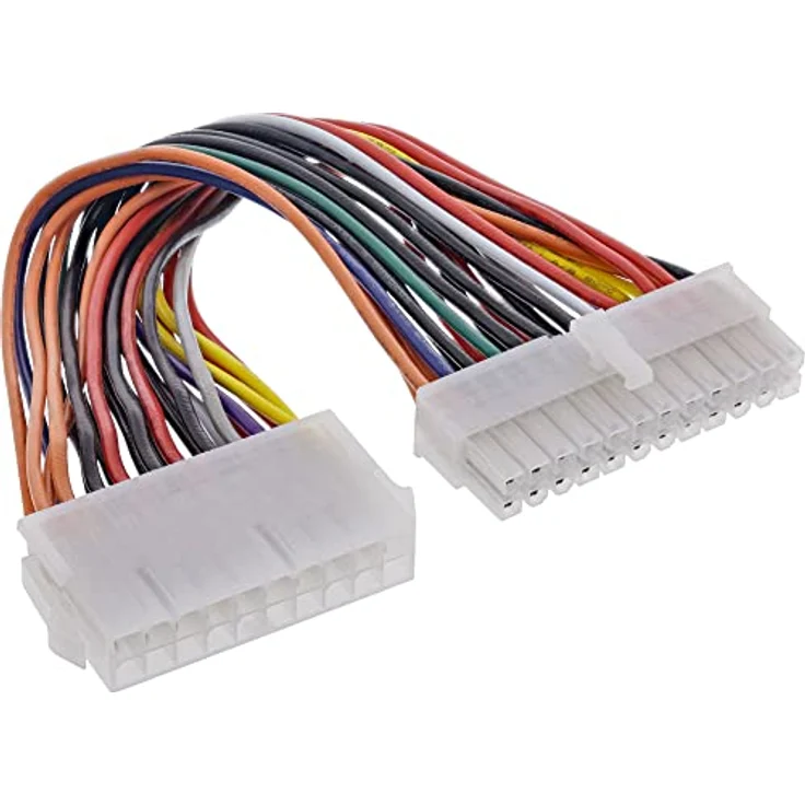 InLine 26637 Stromadapter intern, 20pol ATX Netzteil zu 24pol EPS12V Mainboard, 0,16m - Hochwertiger Adapter für flexible Stromversorgung, langlebig und robust. – Bild 1