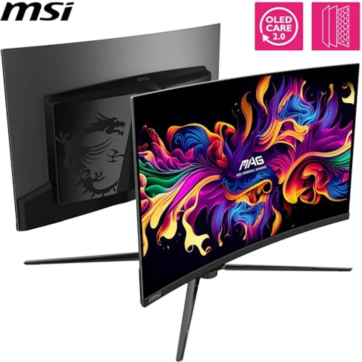MSI MPG 321CURX QD-OLED, 32 Zoll Curved Gaming-Monitor mit 240 Hz, 0,03 ms Reaktionszeit und HDR True Black 400 – Bild 3