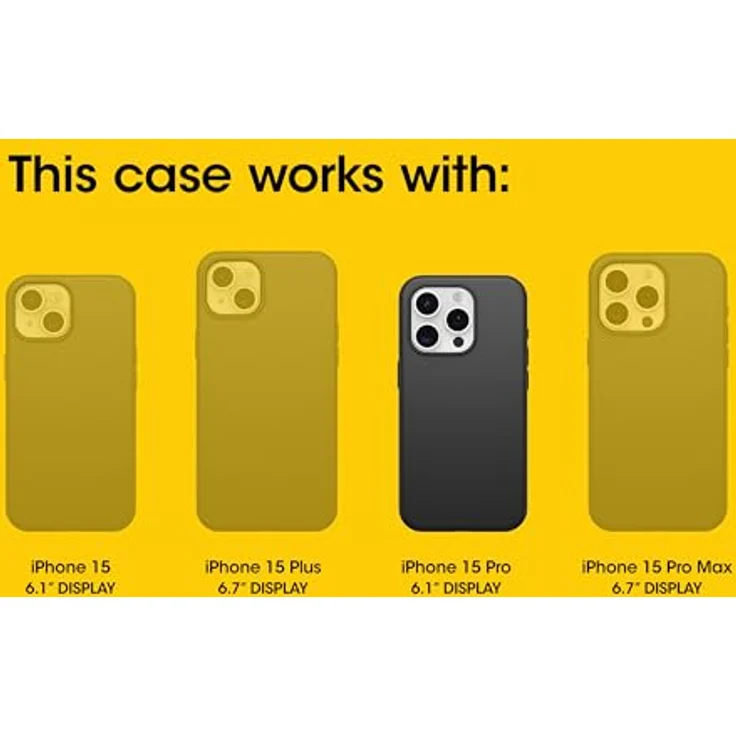 OtterBox Commuter Hülle für iPhone 15 Pro, sturzsicher, 3X Schwarz, ohne Einzelhandelsverpackung – Bild 2