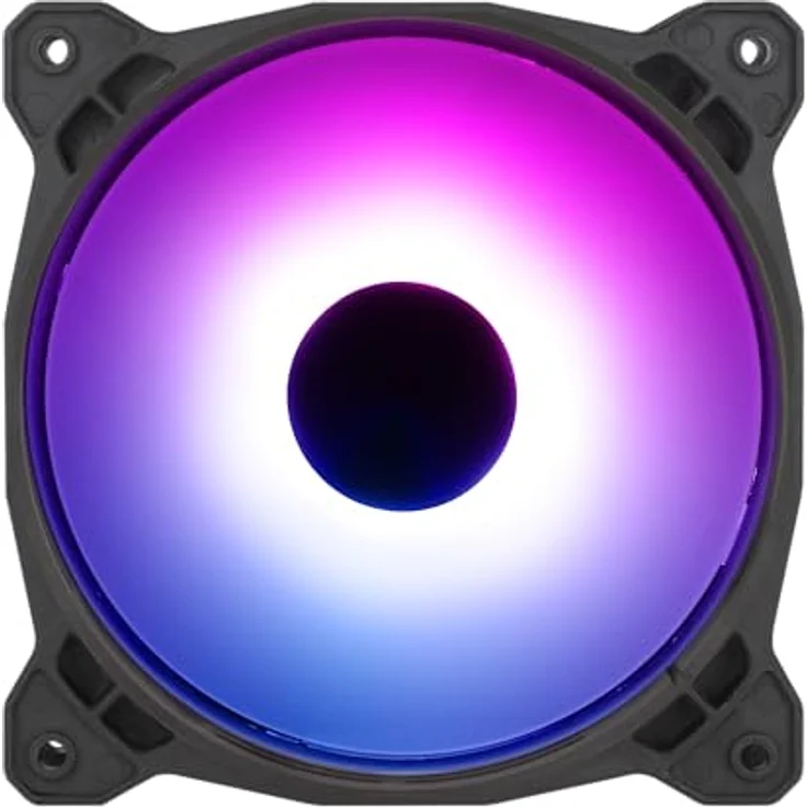 AeroCool Geoflow V2, PC Gehäuse für ATX, Micro-ATX und Mini-ITX, schwarze Farbgebung, optimierte Luftzirkulation – Bild 6