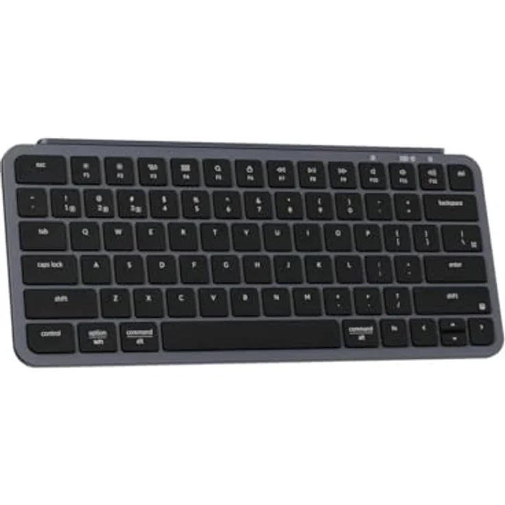 Keychron B1 Pro Ultraflache kabellose Tastatur mit ZMK-Anpassung, QWERTY US ANSI, 3-Modus Bluetooth/2,4 GHz/Kabel 425 g leicht mit 1.200 Stunden Akkulaufzeit für Mac/Windows - Grau – Bild 2