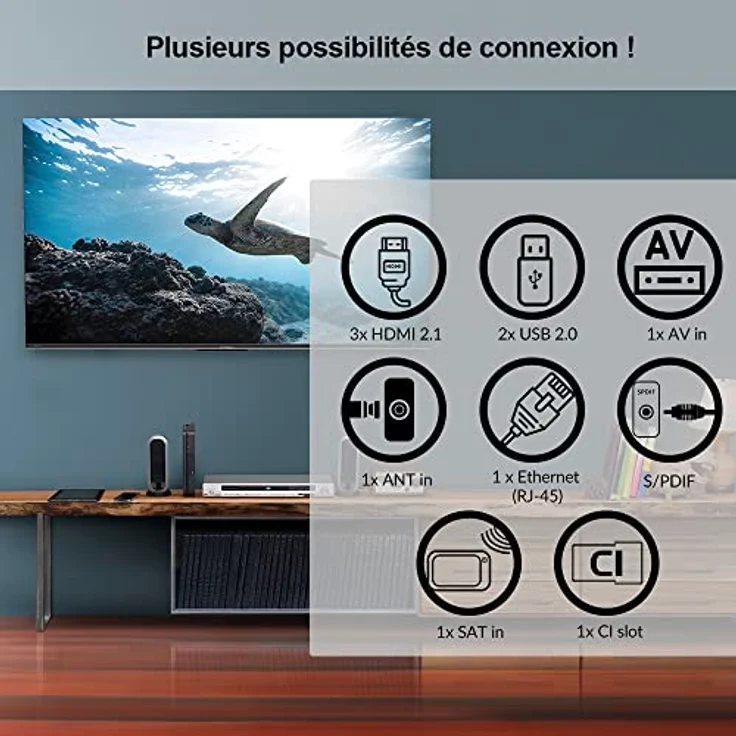 STRONG SRT55UD7553, 55" Smart TV mit Android, 4K UHD, HDR10, Google Voice Control, Schwarz – Bild 3