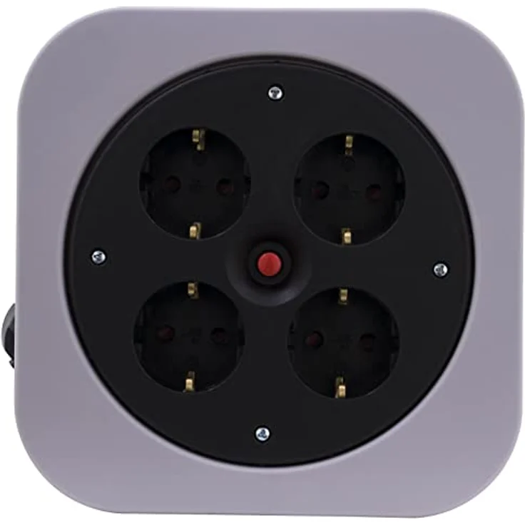 REV - Everflourish Kabeltrommel 10m Schwarz Schutzkontakt-Stecker 0010012800 – Bild 3