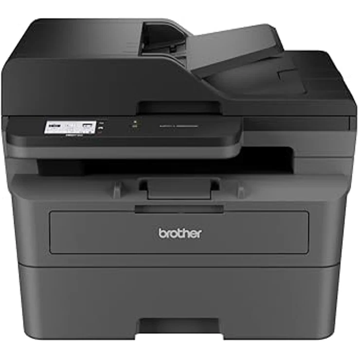 Brother MFC-L2860DW 4-in-1-Multifunktions-Laserdrucker, 34 ppm, Duplexdruck, 6,8 cm Touchscreen-Farbdisplay, Fast Ethernet, WLAN mit 5 GHz und USB 2.0 – Bild 1