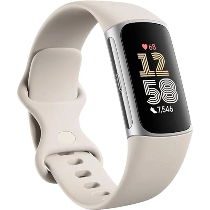 Fitbit Charge 6, Smartwatch mit Google-Apps, EKG-Funktion, Herzfrequenzüberwachung und 7 Tagen Akkulaufzeit, Schwarz – Bild 1