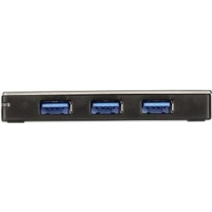 Hama USB-3.0 Hub 4-fach (USB-Verteiler mit intelligenter Ladefunktion, Adapter mit automatischer Geräteerkennung mit Netzteil und USB-Kabel, Alugehäuse) silber – Bild 4