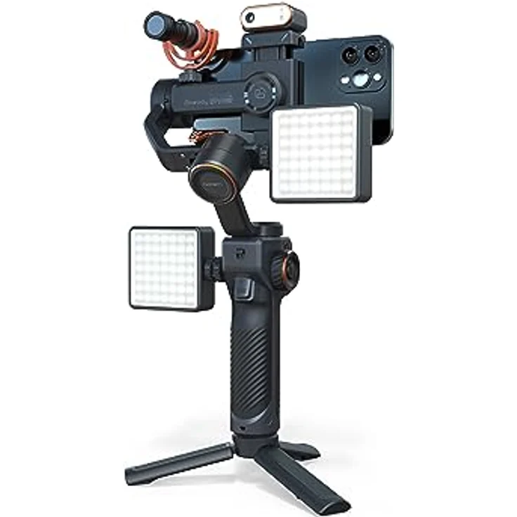 Hohem iSteady M6 Kit Premium Gimbal, 3-Achsen Smartphone-Stabilisator mit AI-Gesichtssensor und OLED-Bildschirm – Bild 6