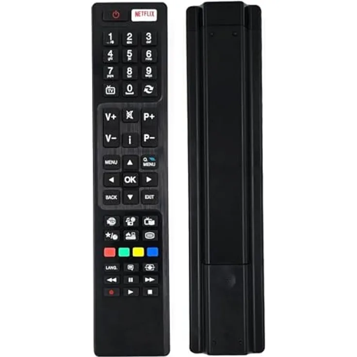 Alltro Ersatz TV Fernbedienung für Panasonic RC48125 / 30089237, Reichweite 10 m, AAA Batterie, Maße 23 cm x 5 cm x 2.1 cm, Gewicht 84 g