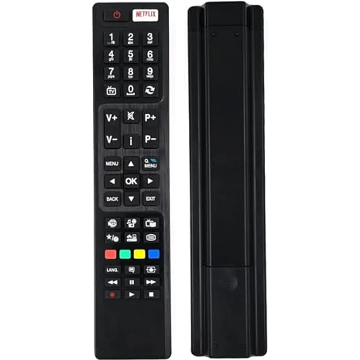 Alltro Ersatz TV Fernbedienung für Panasonic RC48125 / 30089237, Reichweite 10 m, AAA Batterie, Maße 23 cm x 5 cm x 2.1 cm, Gewicht 84 g – Bild 1
