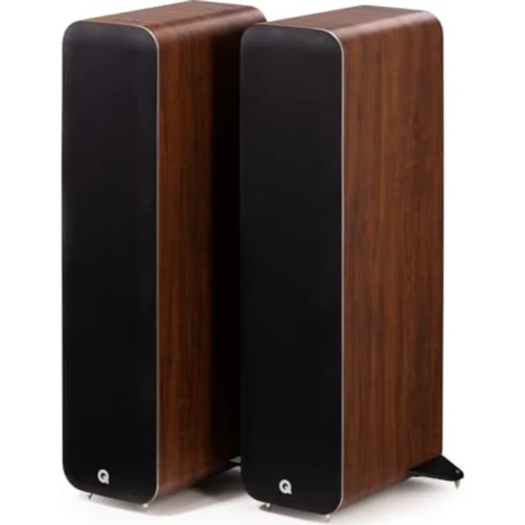 Q Acoustics M40 Walnuss – Verstärkte Standlautsprecher (Paar)