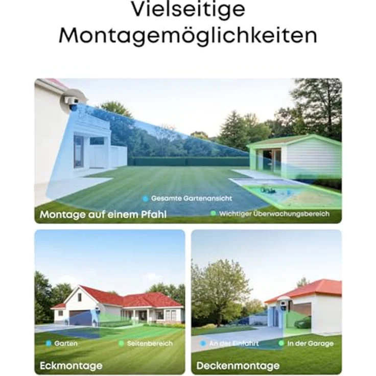 eufy NVR Security System S4, 4K Überwachungskamera-Set mit 2× Turret + 2× Bullet-PTZ, 2TB Speicher, wetterfest, PoE, KI-Tracking – Bild 6