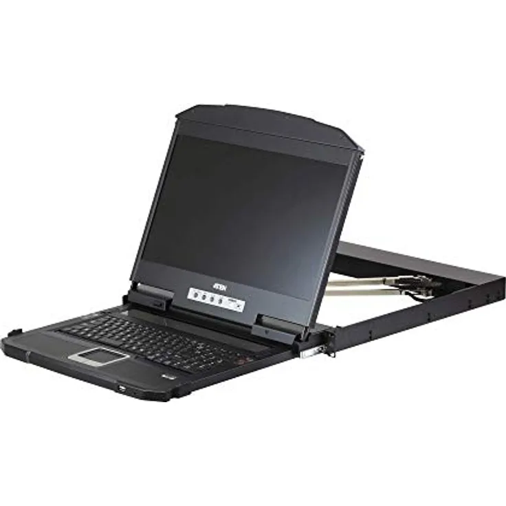 Aten 1U Ultra Short Depth Dual Rail Widescreen LCD Console (USB/HDMI/DVI/VGA)