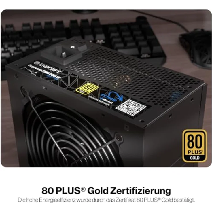 ENDORFY Supremo FM6 Gold 850W, ATX 3.1 PC Netzteil, 80 Plus® Gold-Zertifizierung, Leiser Betrieb, 100% japanische Kondensatoren, Vollmodulares Kabelmanagement – Bild 3
