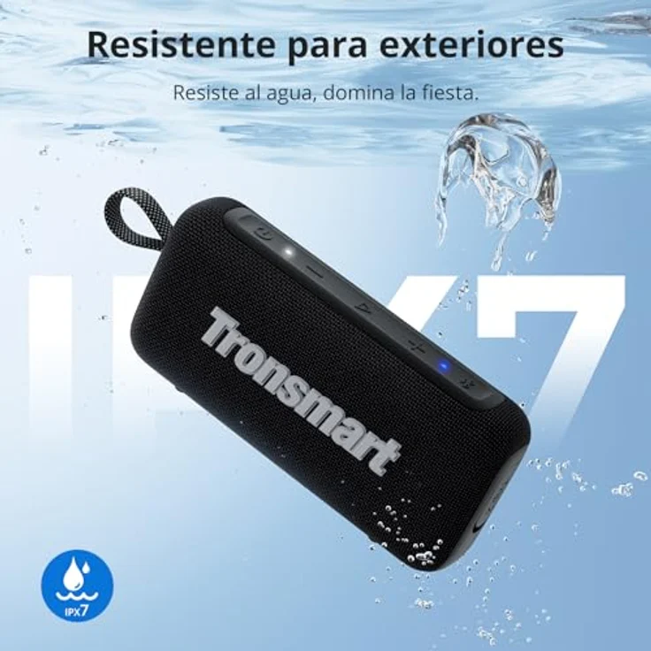 Tronsmart Trip 2 Bluetooth Lautsprecher, 20 Stunden Wiedergabezeit, IPX7 wasserdicht, 10W Bass, Stereopaarung, Schwarz – Bild 6