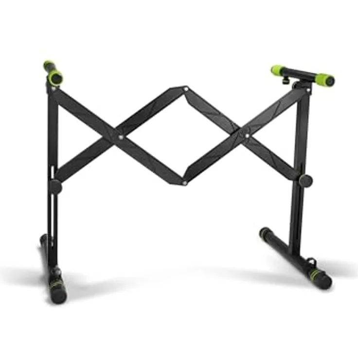 Gravity KS AKS 01 B, Faltbarer Keyboardständer mit Scherenmechanismus, belastbar bis 50 kg, schwarz
