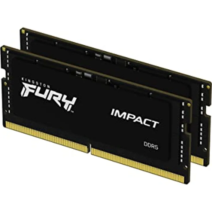 Kingston FURY Impact PnP 64GB (2x32GB) 5600MT/s DDR5 CL40 SODIMM Gaming Speicher für Laptop Kit mit 2 - KF556S40IBK2-64