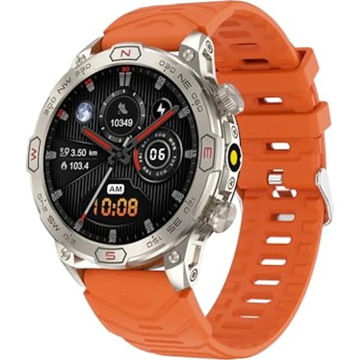 VALDUS VD36 PRO (2025) Silver, Gesundheitsuhr Smartwatch mit AMOLED Display, Telefoniefunktion und unzerstörbarem Design – Bild 2
