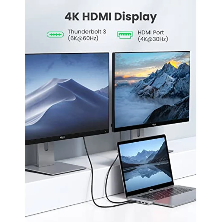 UGREEN Type-C USB auf HDMI Thunderbolt 3.0 Konverter HUB für MacBook, schnelle Datenübertragung und Bildausgabe – Bild 3
