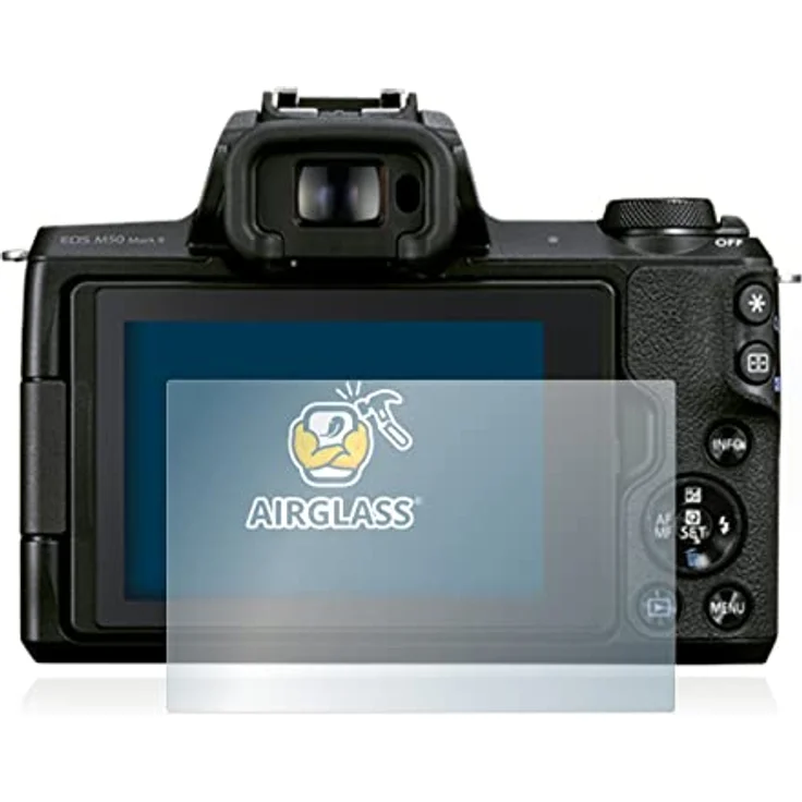 BROTECT Panzerglasfolie für Canon EOS M50 Mark II Schutzglas Schutzfolie [Extrem Kratzfest 9H, Anti-Fingerprint, Ultra-Transparent] – Bild 1