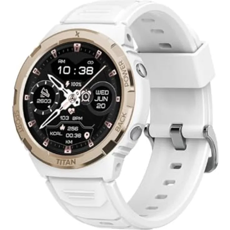 MAXCOM Titan Valkiria Smartwatch FW100 IP69 5ATM Gorilla Glas, Weiß