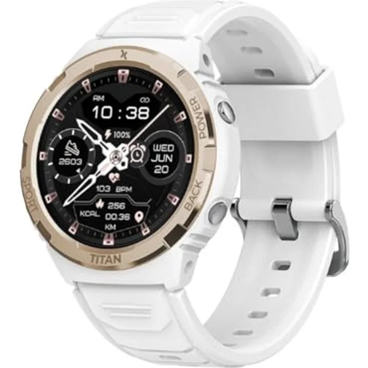 MAXCOM Titan Valkiria Smartwatch FW100 IP69 5ATM Gorilla Glas, Weiß – Bild 1