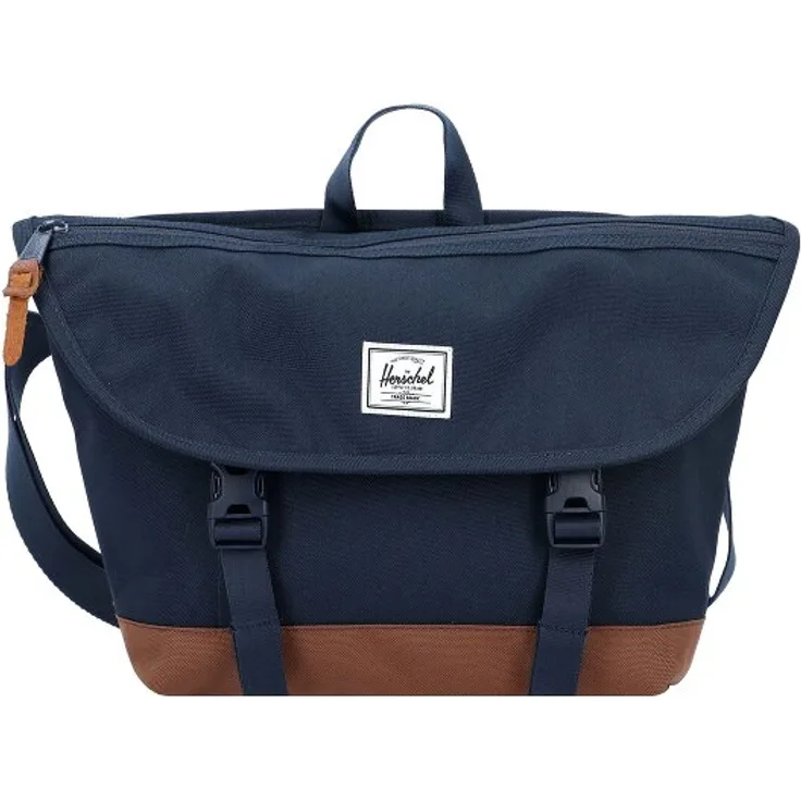 Herschel Cove Messenger, Laptop-Tasche aus 100% PET, 24.5 cm x 10 cm x 21.5 cm, blau